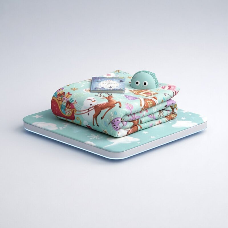 Blanket with New Year Print