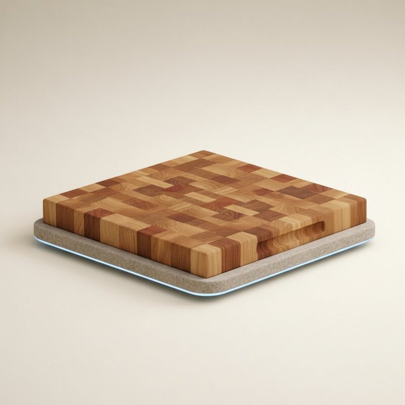 End-Grain Oak Cutting Board