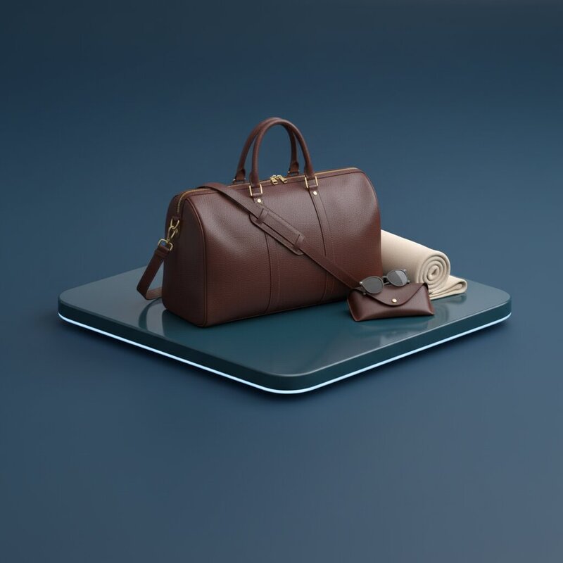 Кожаная дорожная сумка (weekender)