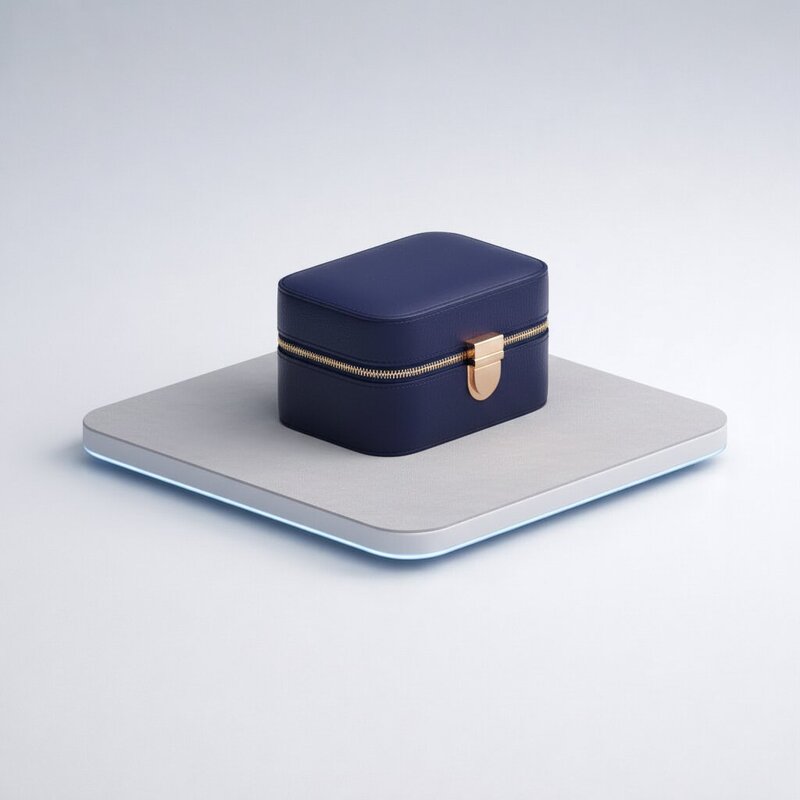 Дорожный кожаный футляр для украшений