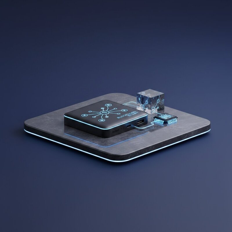 Portable 5000 mAh Blockchain-Style Power Bank