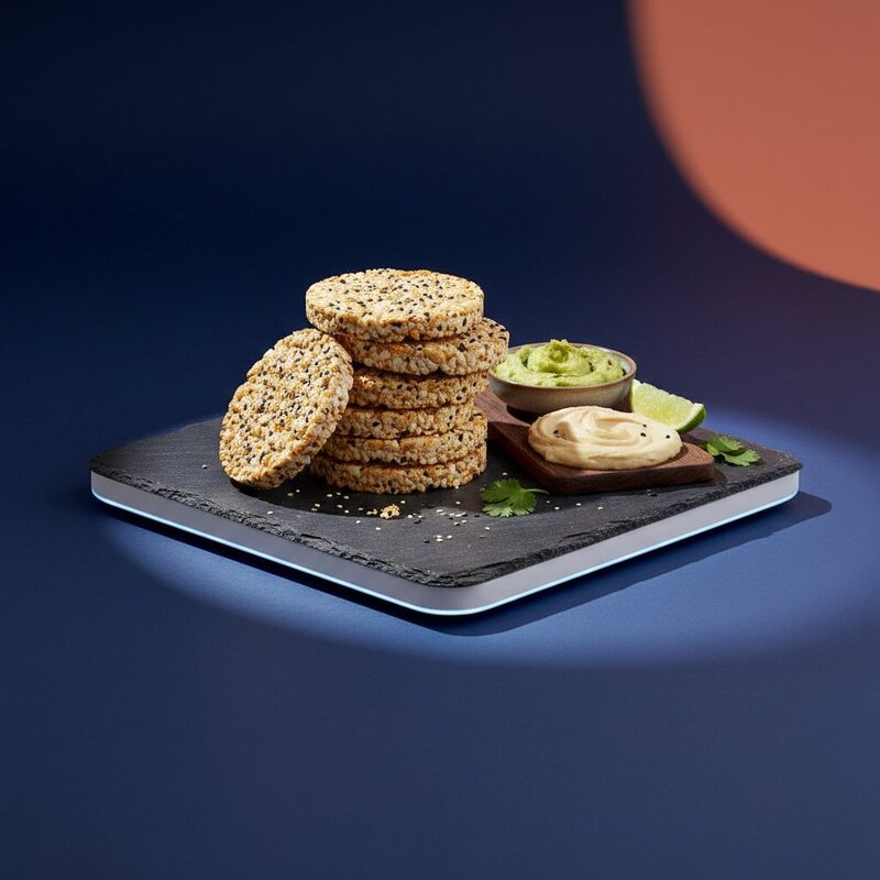 Tortitas de Arroz Crujientes con Sésamo