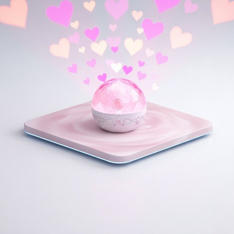 "Hearts" Night Light Projector