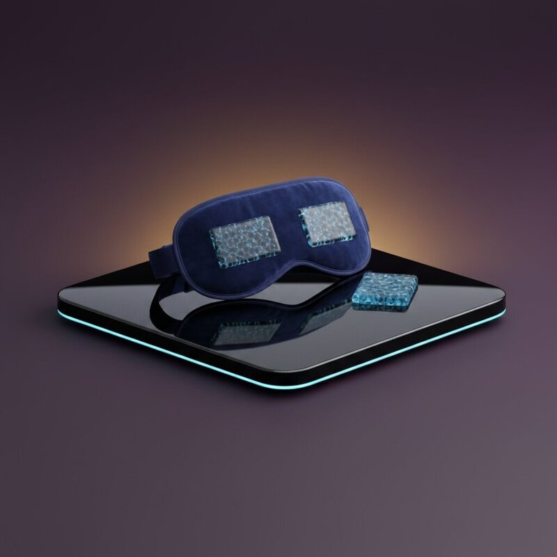 Weighted Eye Mask with Gel Inserts