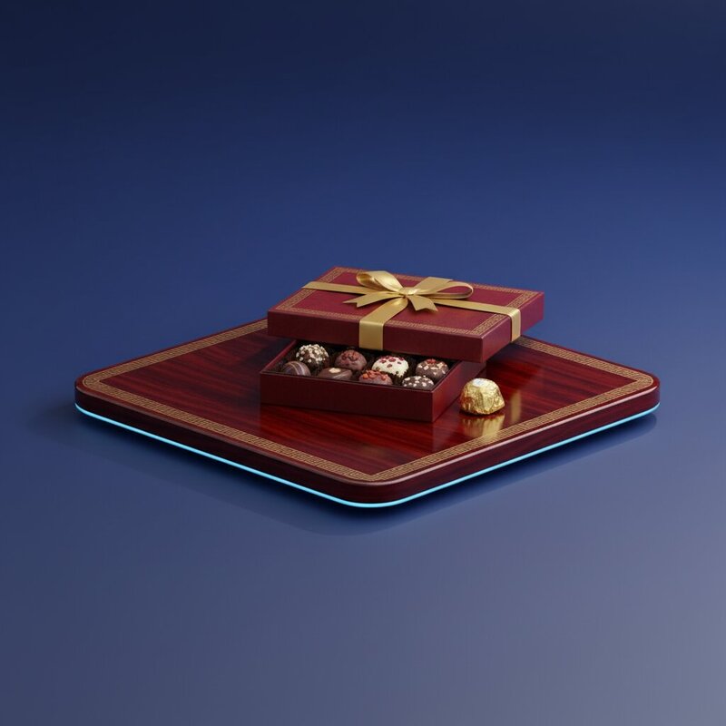 Box of premium chocolates