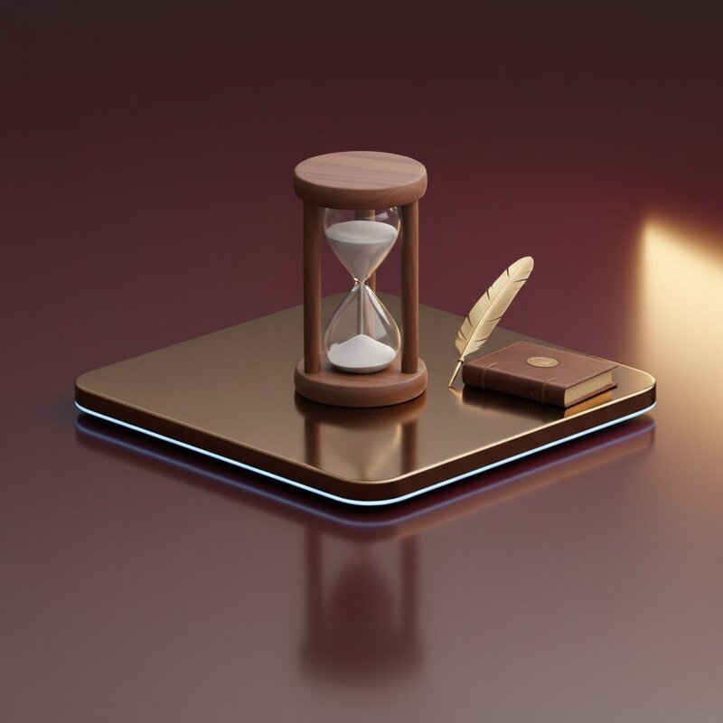 Walnut Wood Hourglass