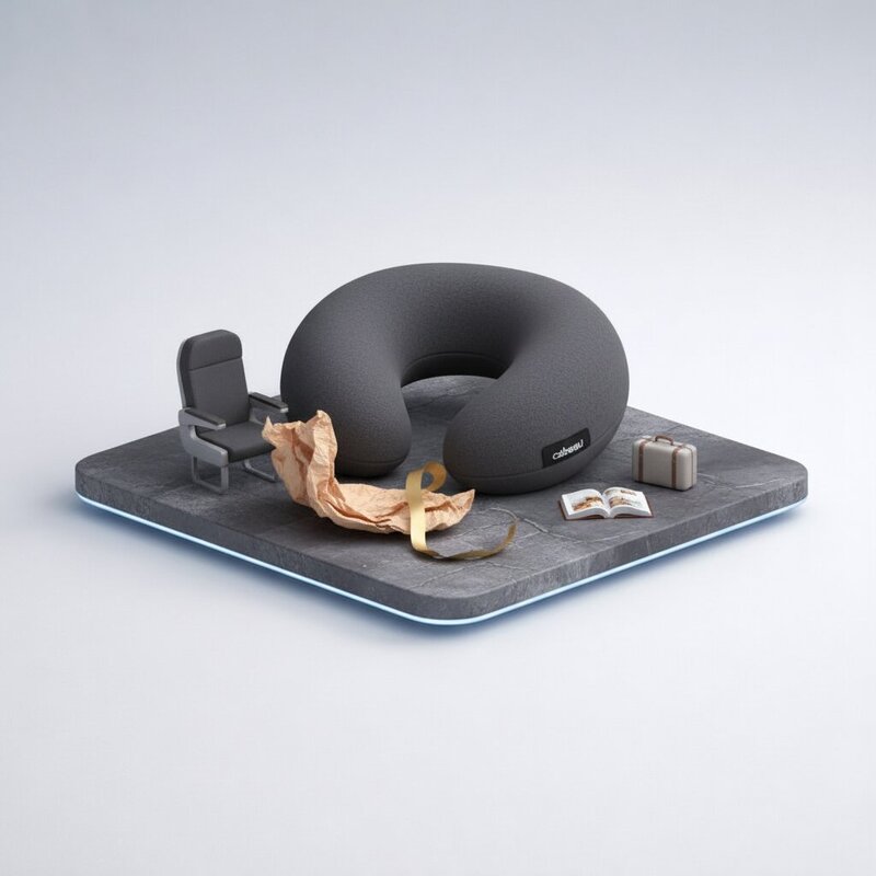 Ergonomic travel pillow