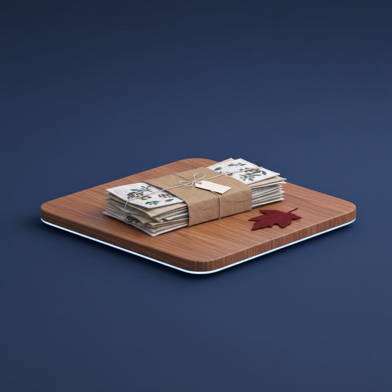 Handmade textile bookmarks