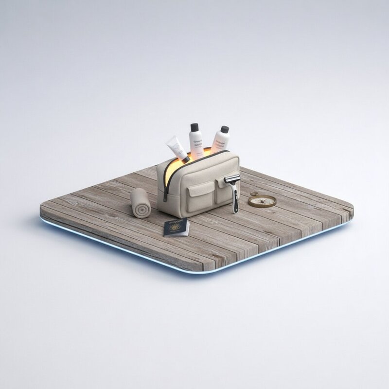 Travel toiletries kit