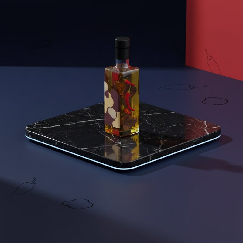 Truffle Oil with Chili Pepper