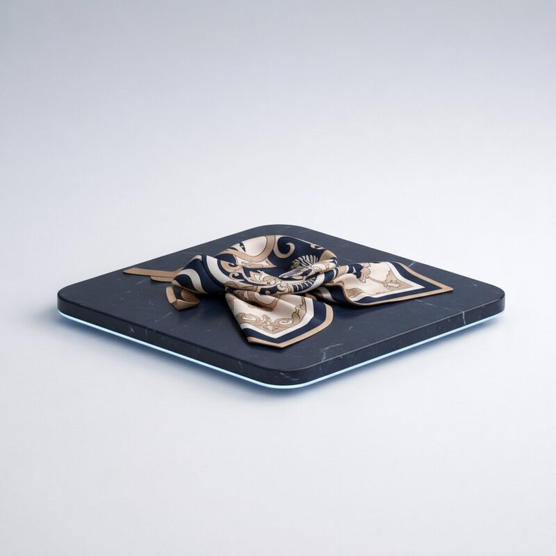 Шёлковый платок с принтом