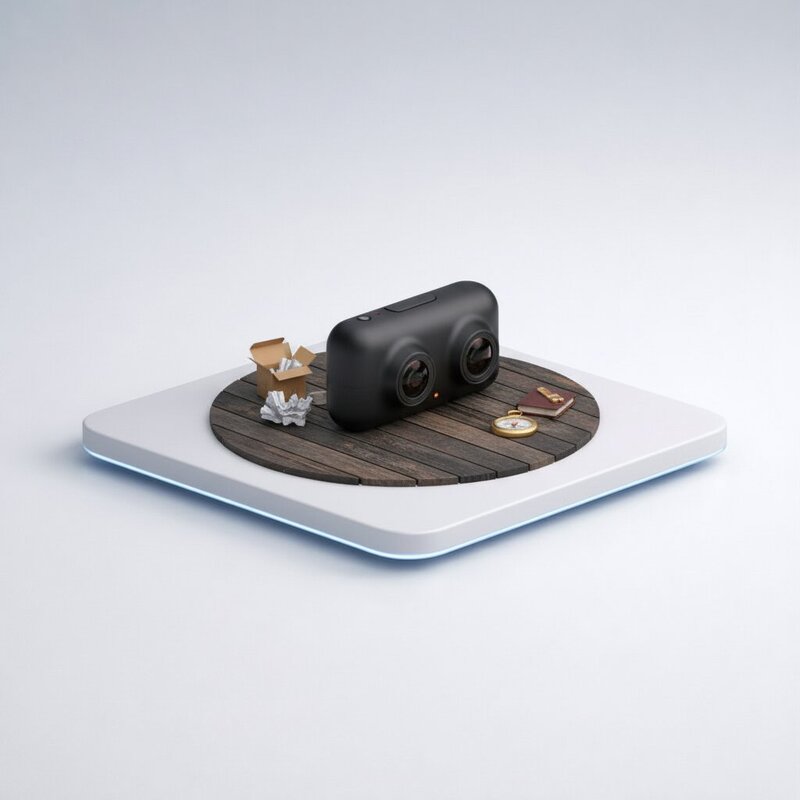 Portable 360-degree camera