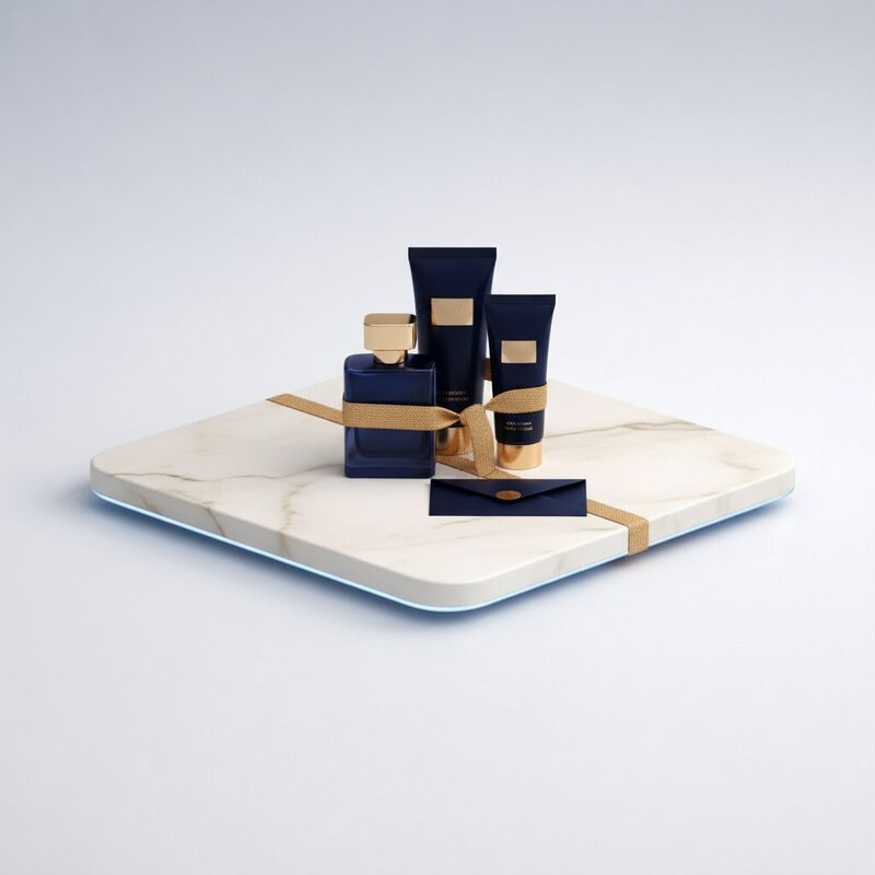 Премиальный парфюм с уходовой косметикой в одном стиле