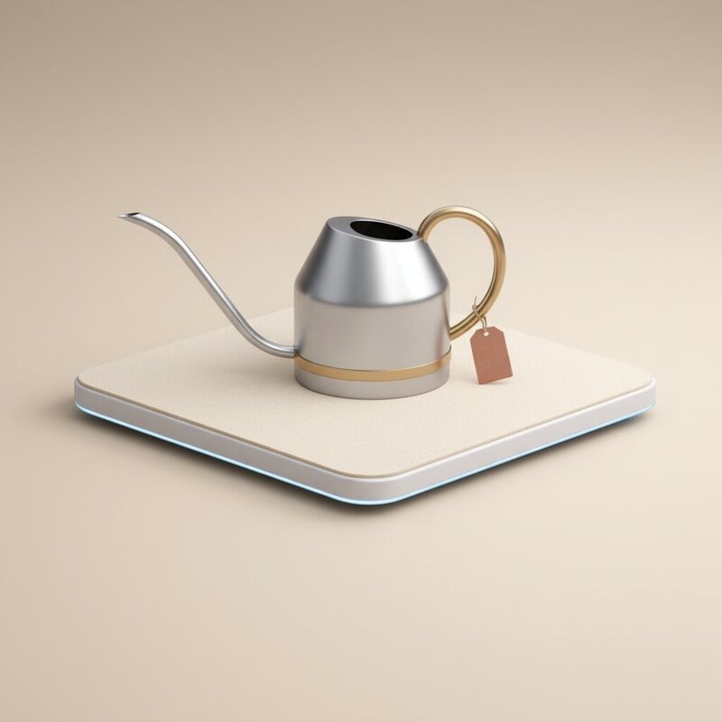 Металлическая лейка для растений