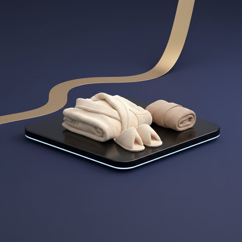 Cozy robe and slippers set