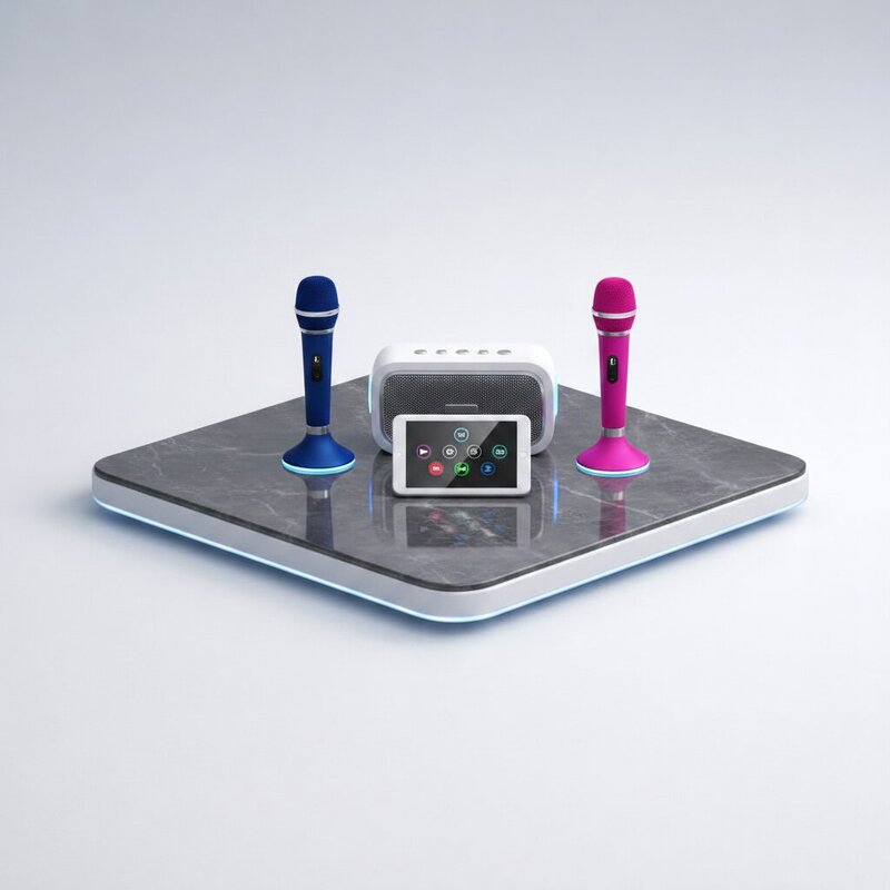 Kit de Karaoke para Fiestas con Dos Micrófonos