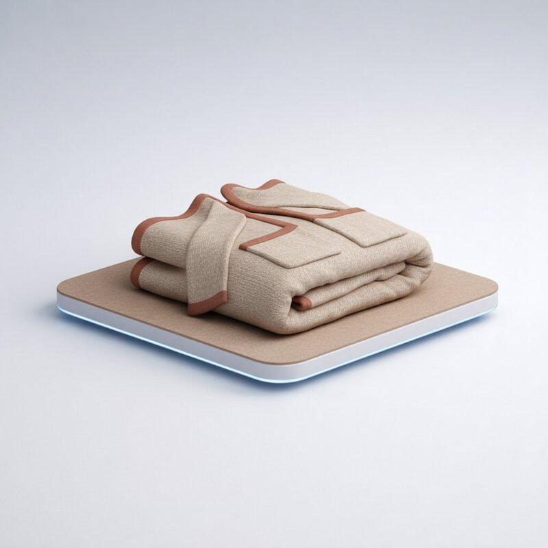 Шерстяное пледико с рукавами