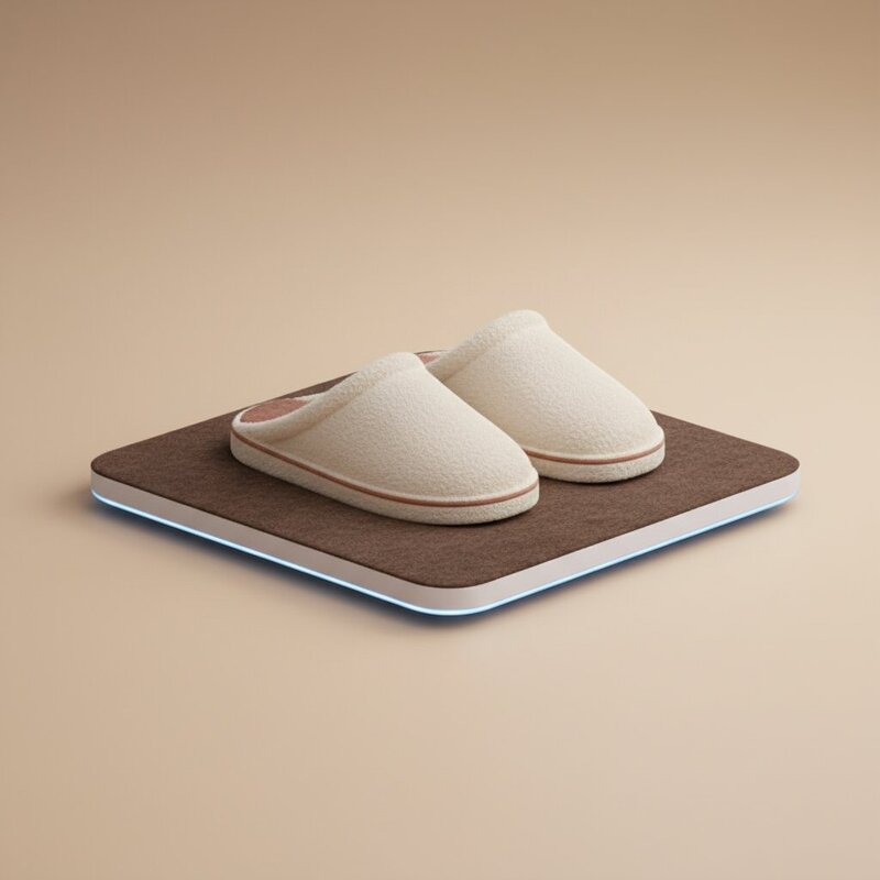 Soft slippers with memory foam