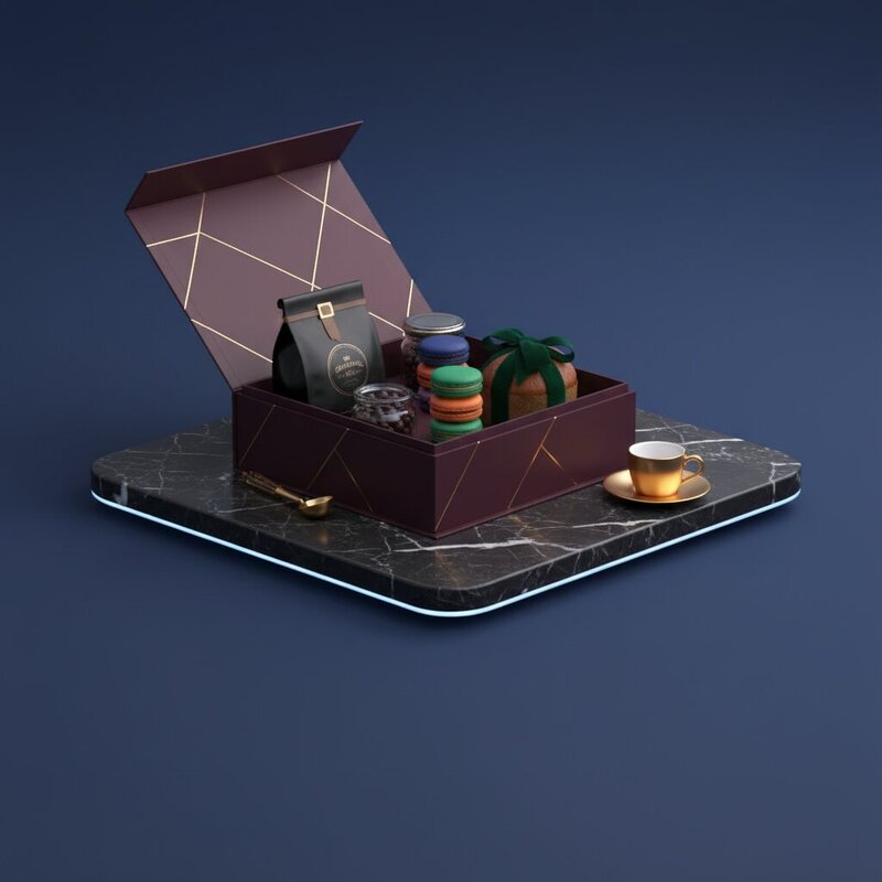 Подарочный набор премиум-кофе и десертов