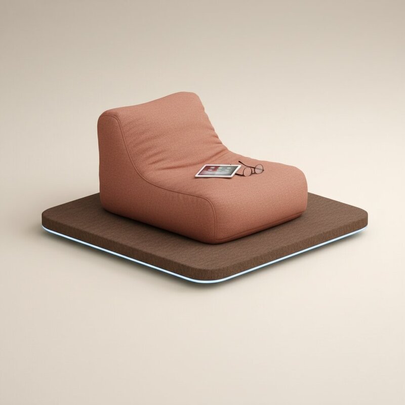 Ergonomic bean bag chair