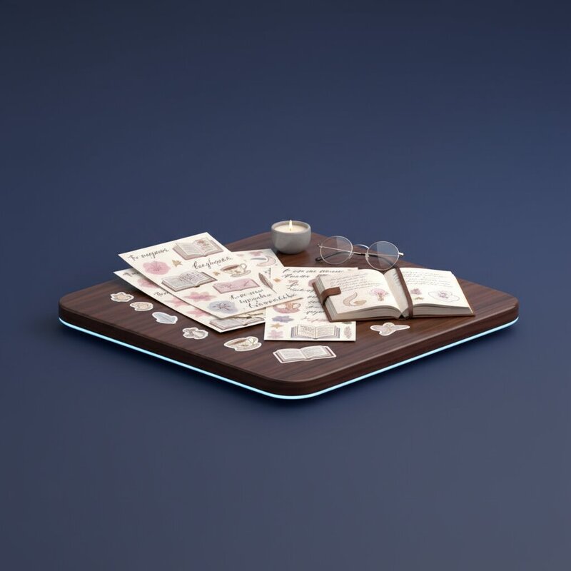 Книжные стикеры