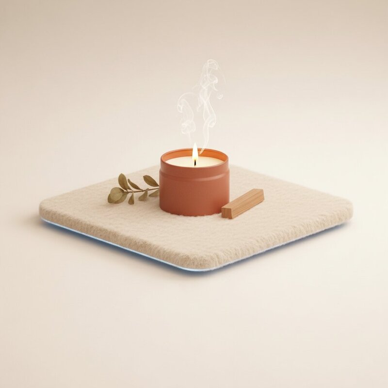 Декоративная свеча в жестяной банке