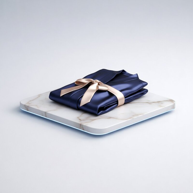 Bata de seda de lujo