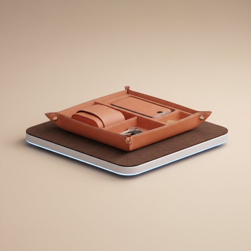 Leather Watch and Accessory Organizer