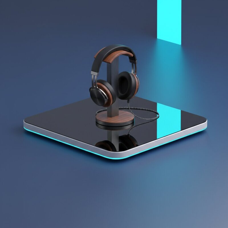 Soporte de escritorio para auriculares
