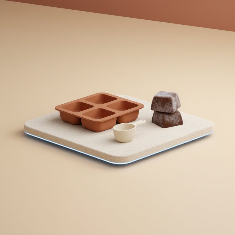 Silicone Coffee Ice Cube Mold