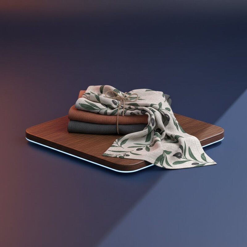 Набор кухонных полотенец из льна