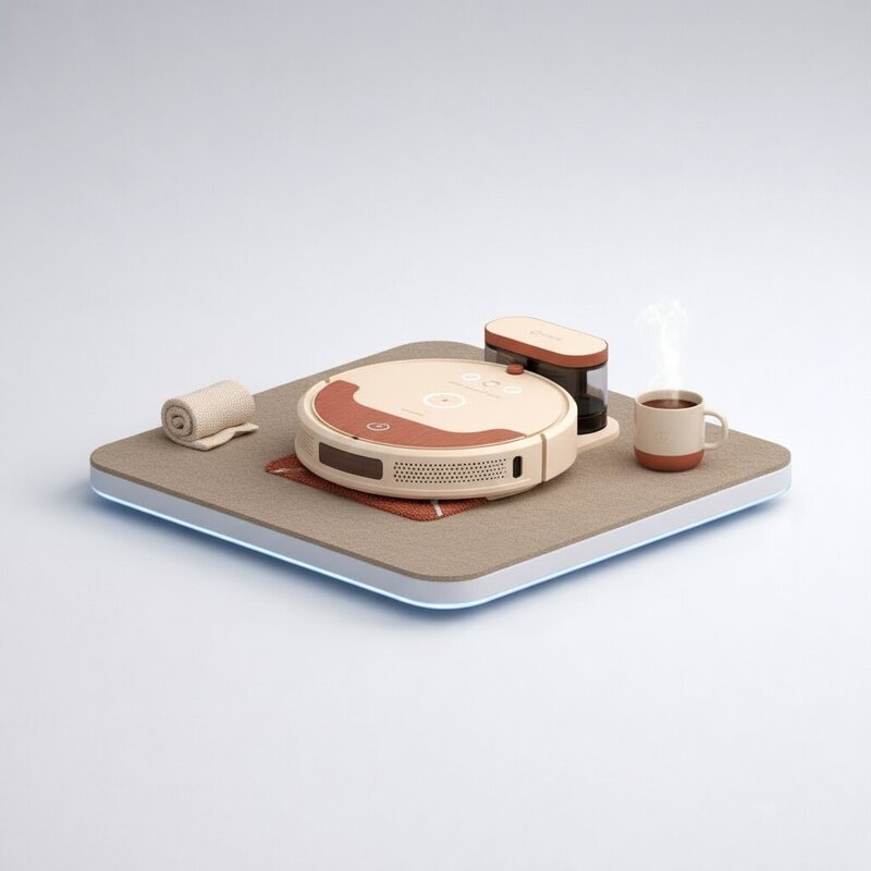 Robot Aspirador con Función de Fregado Húmedo