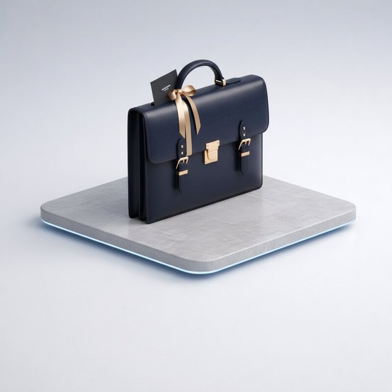 Leather Document Briefcase