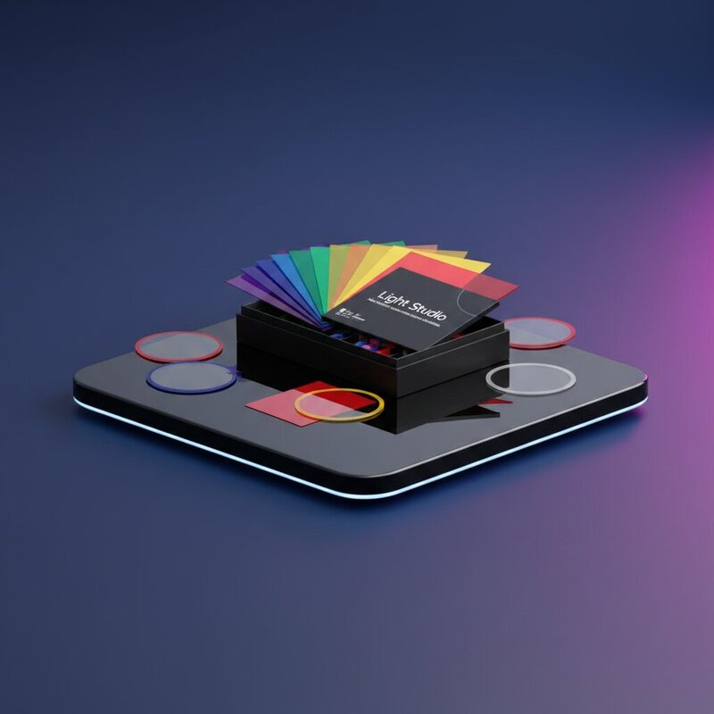 Juego de Filtros de Gel de Colores