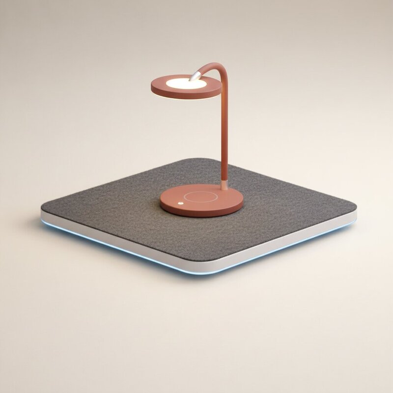 Lámpara de Escritorio Moderna con Carga Inalámbrica