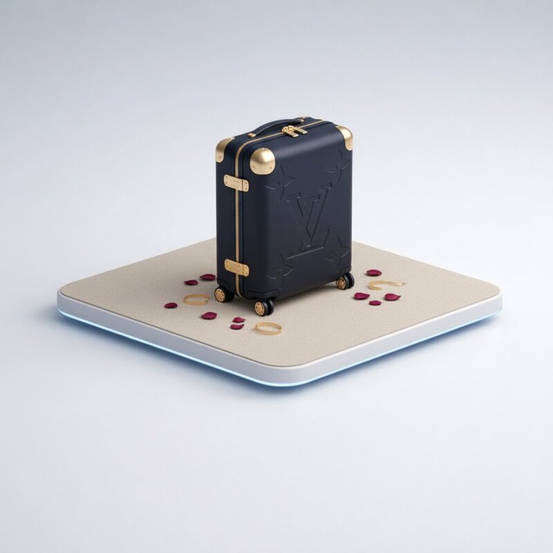 Maleta de Cuero Louis Vuitton Horizon 55