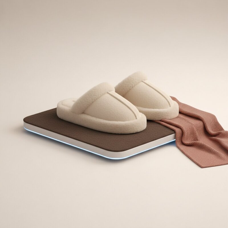 Теплые тапочки из овчины