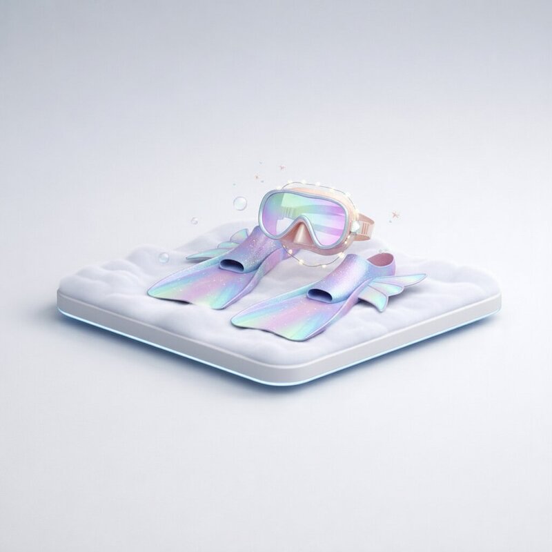 Продвинутые плавательные ласты и маска