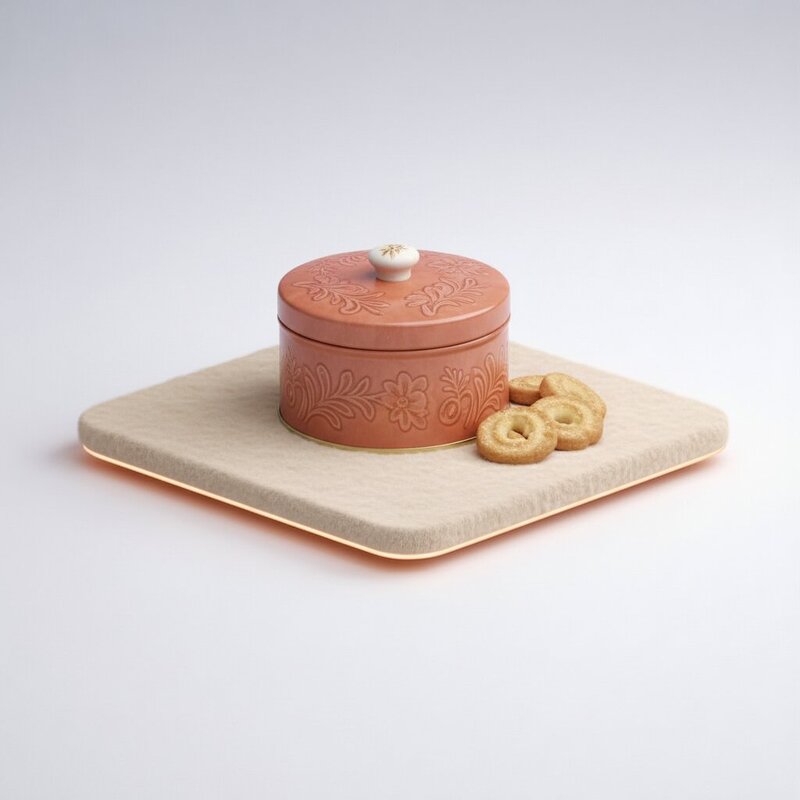 Lata de shortbread artesanal