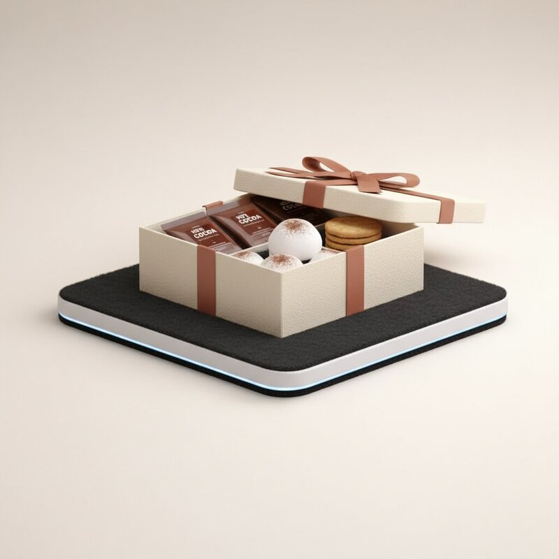 Caja de regalo de cacao de lujo