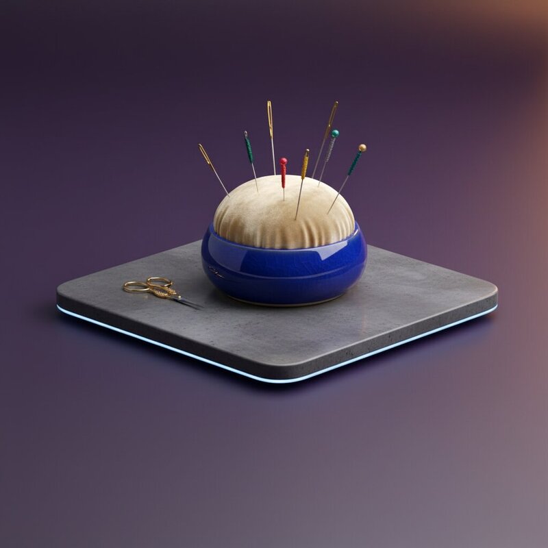 Handmade Ceramic Pincushion