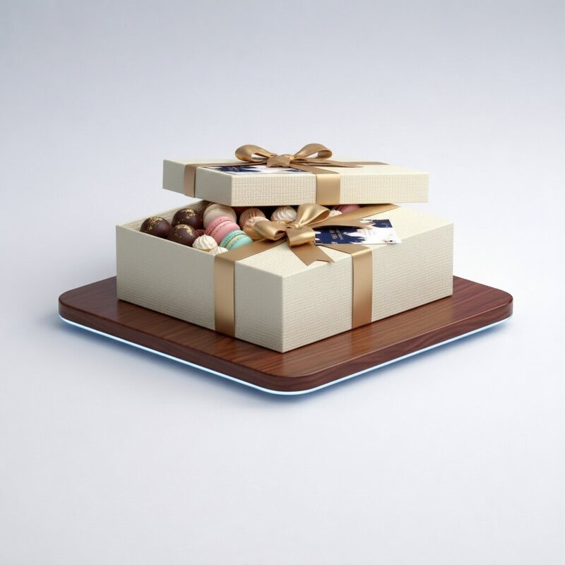 Коробка с десертами класса люкс