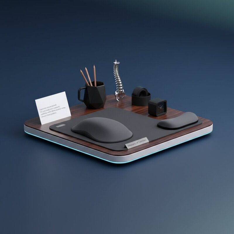 Ergonomic Mouse Pad with Wrist Support