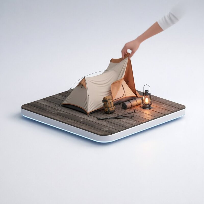 Compact two-person tent