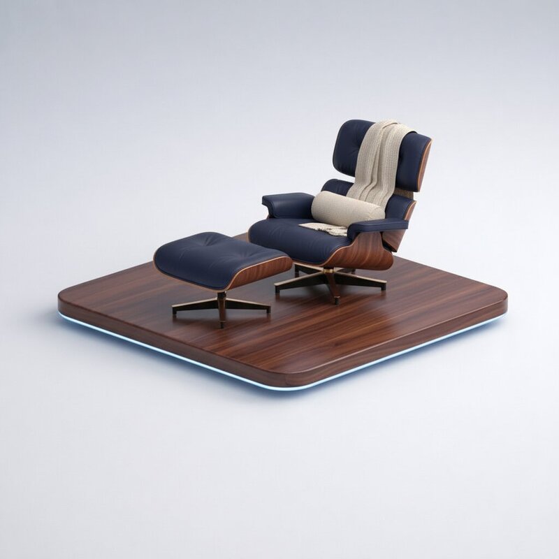 Sillón Diseñador con Otomana