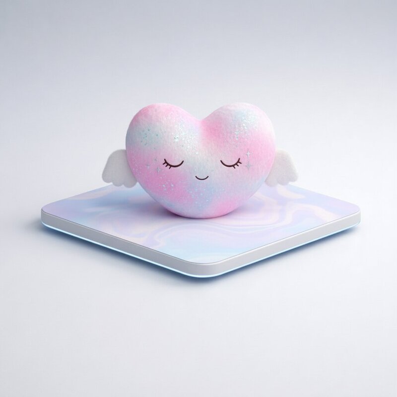 Soft Huggable "Heart" Plush Toy