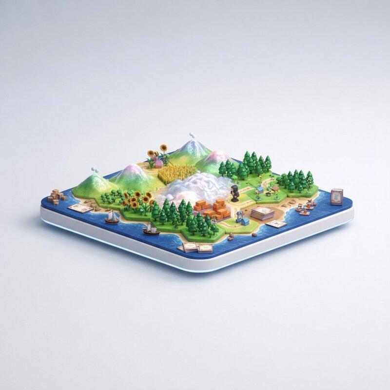 Juego de Mesa Catan 3D