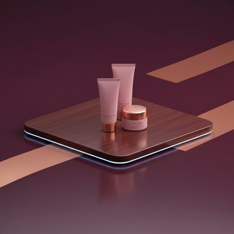 Hand cream and lip care trio