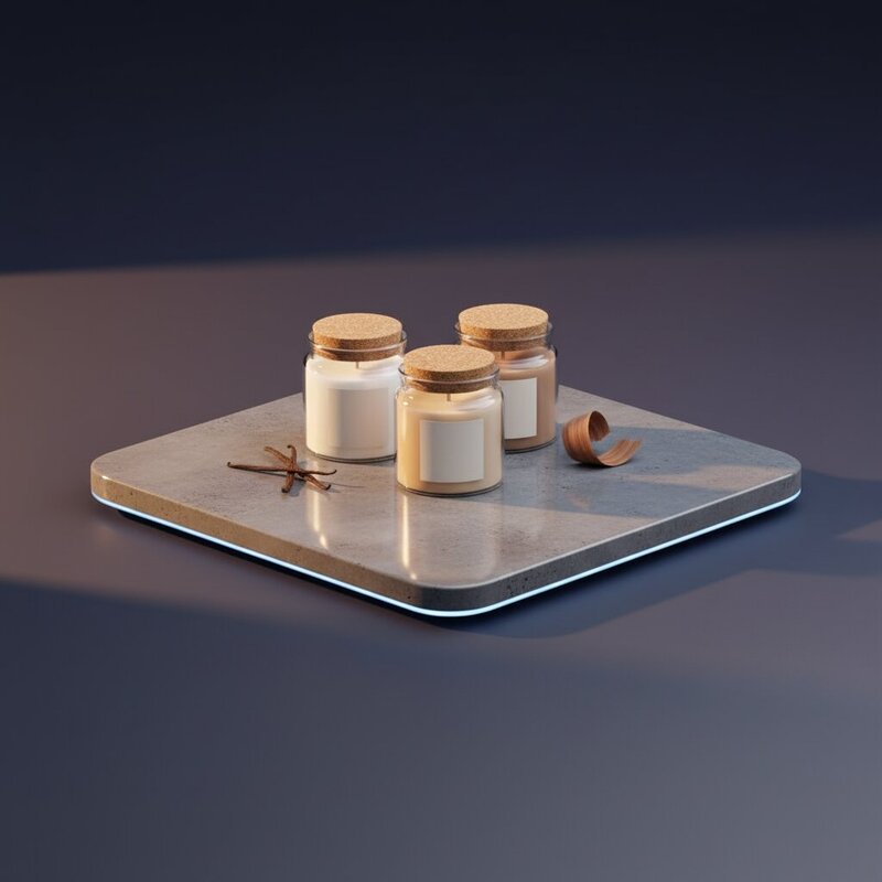 Decorative Candle Set in Jars