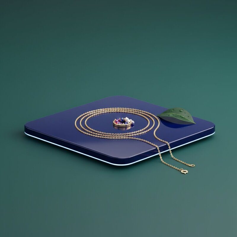 Delicate gold vermeil necklace